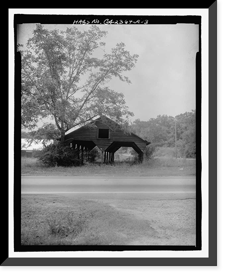 Historic Framed Print, Fannin-Truitt-Handley House, Woodshed, 2301 Whitesville Road, La Grange, Troup County, GA - 3,  17-7/8" x 21-7/8"
