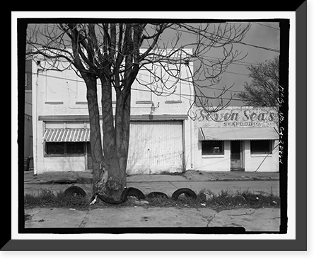 Historic Framed Print, Frank E. Block Company, 281 Broadway Lane, Macon, Bibb County, GA,  17-7/8" x 21-7/8"