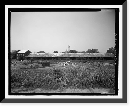 Historic Framed Print, Atlantic Coastline Railroad Freight Warehouse, 1 Ninth Street, Augusta, Richmond County, GA - 2,  17-7/8" x 21-7/8"