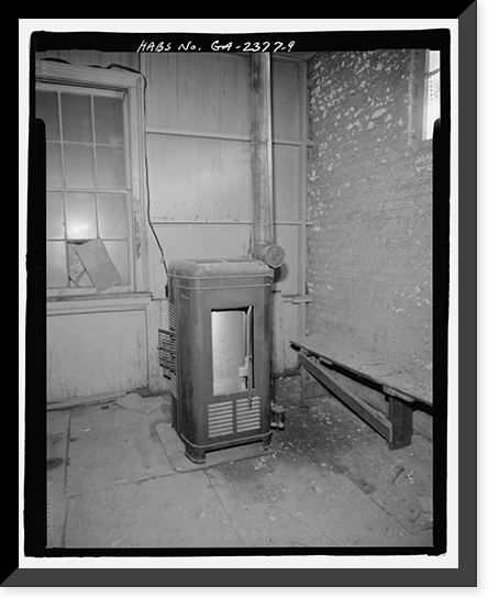 Historic Framed Print, Atlantic Coastline Railroad Freight Warehouse, 1 Ninth Street, Augusta, Richmond County, GA - 9,  17-7/8" x 21-7/8"