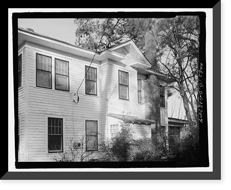 Historic Framed Print, Sallie Zetterower House, 331 South Main Street, Statesboro, Bulloch County, GA - 4,  17-7/8" x 21-7/8"