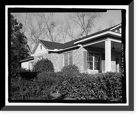 Historic Framed Print, H. Pat Brannen House, 335 South Main Street, Statesboro, Bulloch County, GA - 4,  17-7/8" x 21-7/8"