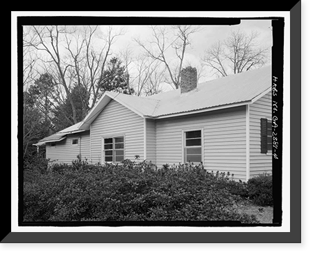 Historic Framed Print, Raleigh Brannen House, 339 South Main Street, Statesboro, Bulloch County, GA - 4,  17-7/8" x 21-7/8"