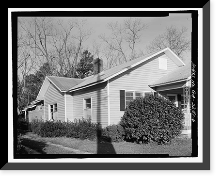 Historic Framed Print, Raleigh Brannen House, 339 South Main Street, Statesboro, Bulloch County, GA - 6,  17-7/8" x 21-7/8"
