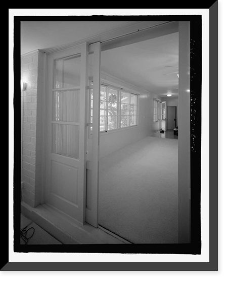 Historic Framed Print, U.S. Naval Base, Pearl Harbor, Naval Housing Area Makalapa, Junior Bachelor Officers' Mess, 43 Makalapa Drive, Pearl City, Honolulu County, HI - 5,  17-7/8" x 21-7/8"