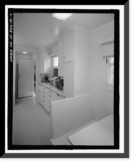 Historic Framed Print, U.S. Naval Base, Pearl Harbor, Naval Housing Area Makalapa, Angle Two-Bedroom Duplex Type N, Kamakani Place & Makalapa Drive, Pearl City, Honolulu County, HI - 7,  17-7/8" x 21-7/8"