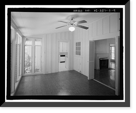 Historic Framed Print, U.S. Naval Base, Pearl Harbor, Naval Housing Area Hale Alii, Junior Officers' Quarters Type, 9-10 Hale Alii Avenue, 1-2 Eighth Street, Pearl City, Honolulu County, HI - 9,  17-7/8" x 21-7/8"