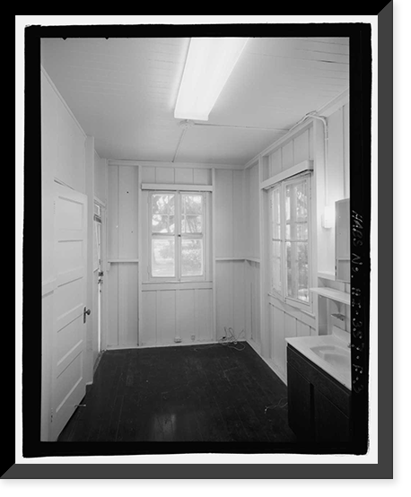 Historic Framed Print, U.S. Naval Base, Pearl Harbor, Naval Housing Area Hale Alii, Shared Outbuilding Type with Carports, Off Eighth Street on either side of Avenue D, Pearl City, Honolulu County, HI - 3,  17-7/8" x 21-7/8"