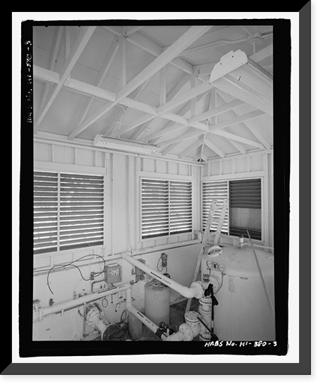 Historic Framed Print, U.S. Naval Base, Pearl Harbor, Officers' Swimming Pool, Saratoga Boulevard between Princeton Place & Lexington Boulevard, Pearl City, Honolulu County, HI - 3,  17-7/8" x 21-7/8"