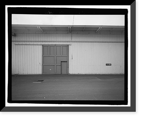 Historic Framed Print, U.S. Naval Base, Pearl Harbor, Waterfront Transit Shed, Corner of Gaffney Street & Astoria Avenue along Wharf K11, Pearl City, Honolulu County, HI - 2,  17-7/8" x 21-7/8"