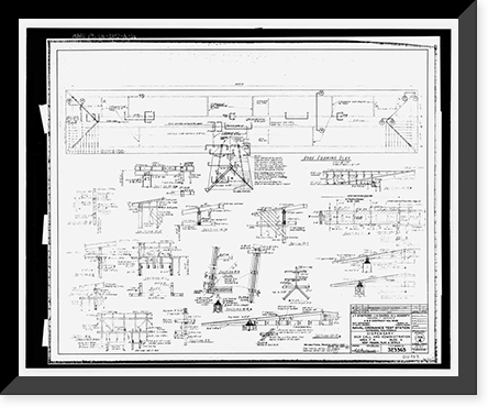 Historic Framed Print, Naval Ordnance Test Station Inyokern, Dispensary, Main Site, Lauritsen Road at McIntyre Street, Ridgecrest vicinity, Kern County, CA - 2,  17-7/8" x 21-7/8"