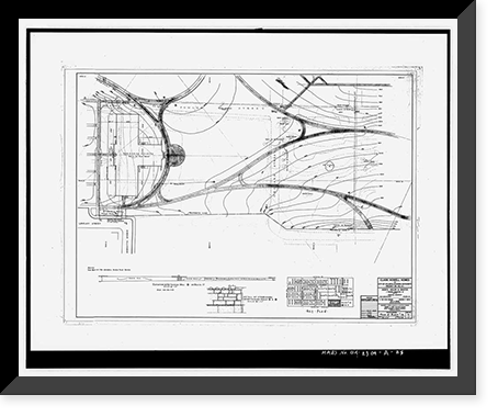 Historic Framed Print, Clark Howell Homes, Community Center, 528 Lovejoy Street, Atlanta, Fulton County, GA - 2,  17-7/8" x 21-7/8"