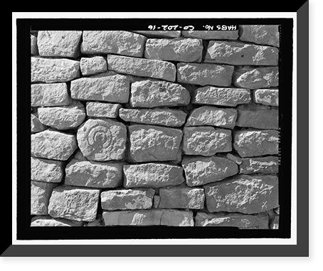 Historic Framed Print, Cannonball Pueblo, Cortez vicinity, Montezuma County, CO - 16,  17-7/8" x 21-7/8"