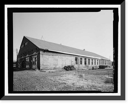 Historic Framed Print, New Haven Rail Yard, Freight Car Shop, Vicinity of Union Avenue, New Haven, New Haven County, CT - 2,  17-7/8" x 21-7/8"