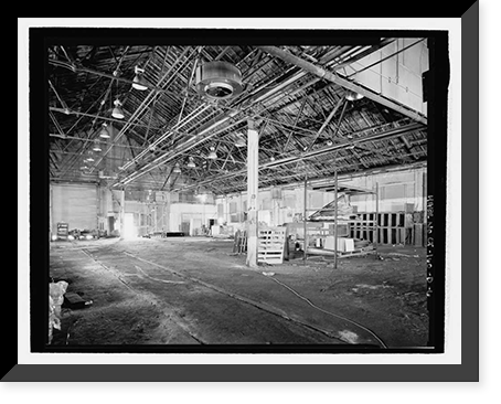 Historic Framed Print, New Haven Rail Yard, Freight Car Shop, Vicinity of Union Avenue, New Haven, New Haven County, CT - 6,  17-7/8" x 21-7/8"