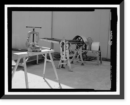 Historic Framed Print, Childs-Irving Hydroelectric Project, Childs System, Childs Powerhouse, Forest Service Road 708/502, Camp Verde vicinity, Yavapai County, AZ - 9,  17-7/8" x 21-7/8"