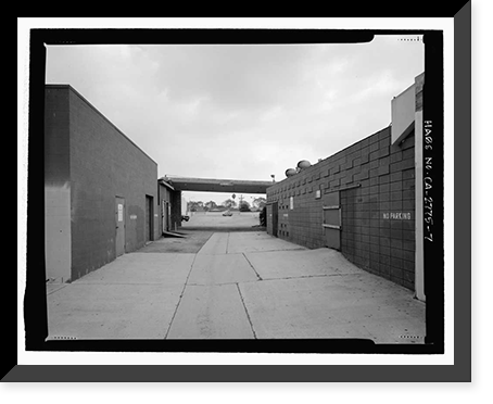 Historic Framed Print, Holiday Bowl, 3730 Crenshaw Boulevard, Los Angeles, Los Angeles County, CA - 7,  17-7/8" x 21-7/8"