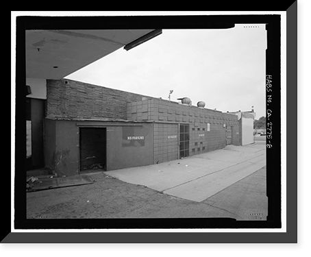 Historic Framed Print, Holiday Bowl, 3730 Crenshaw Boulevard, Los Angeles, Los Angeles County, CA - 8,  17-7/8" x 21-7/8"