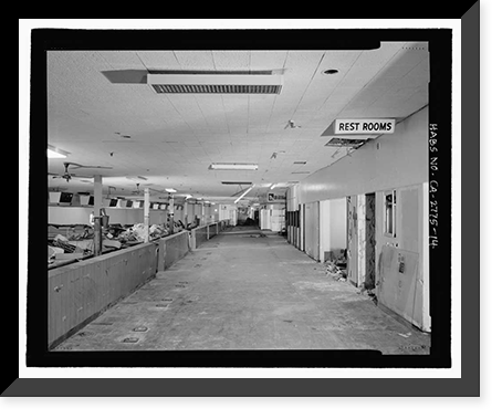 Historic Framed Print, Holiday Bowl, 3730 Crenshaw Boulevard, Los Angeles, Los Angeles County, CA - 14,  17-7/8" x 21-7/8"