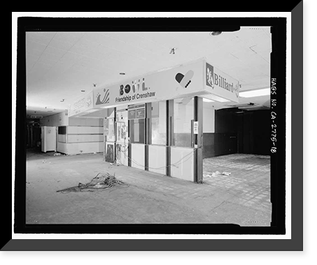 Historic Framed Print, Holiday Bowl, 3730 Crenshaw Boulevard, Los Angeles, Los Angeles County, CA - 18,  17-7/8" x 21-7/8"