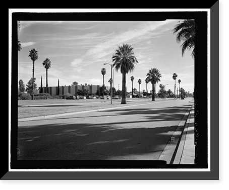 Historic Framed Print, March Air Force Base, Strategic Air Command, Combat Operations Center, 5220 Riverside Drive, Moreno Valley, Riverside County, CA,  17-7/8" x 21-7/8"