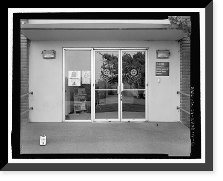 Historic Framed Print, March Air Force Base, Strategic Air Command, Combat Operations Center, 5220 Riverside Drive, Moreno Valley, Riverside County, CA - 6,  17-7/8" x 21-7/8"