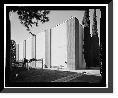 Historic Framed Print, March Air Force Base, Strategic Air Command, Combat Operations Center, 5220 Riverside Drive, Moreno Valley, Riverside County, CA - 7,  17-7/8" x 21-7/8"