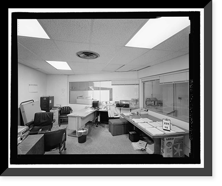 Historic Framed Print, March Air Force Base, Strategic Air Command, Combat Operations Center, 5220 Riverside Drive, Moreno Valley, Riverside County, CA - 27,  17-7/8" x 21-7/8"