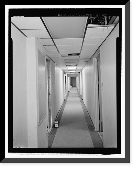 Historic Framed Print, March Air Force Base, Strategic Air Command, Combat Operations Center, 5220 Riverside Drive, Moreno Valley, Riverside County, CA - 30,  17-7/8" x 21-7/8"