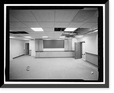 Historic Framed Print, March Air Force Base, Strategic Air Command, Combat Operations Center, 5220 Riverside Drive, Moreno Valley, Riverside County, CA - 34,  17-7/8" x 21-7/8"