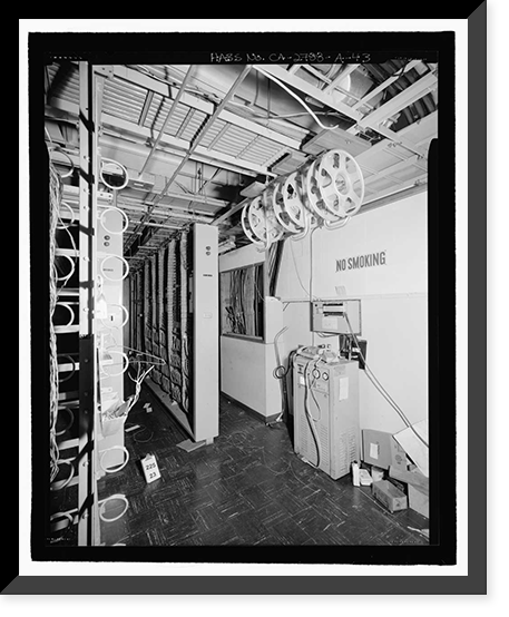 Historic Framed Print, March Air Force Base, Strategic Air Command, Combat Operations Center, 5220 Riverside Drive, Moreno Valley, Riverside County, CA - 43,  17-7/8" x 21-7/8"