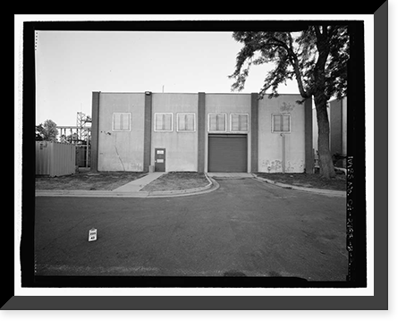 Historic Framed Print, March Air Force Base, Strategic Air Command, Utility Building, 5220 Riverside Drive, Moreno Valley, Riverside County, CA - 2,  17-7/8" x 21-7/8"