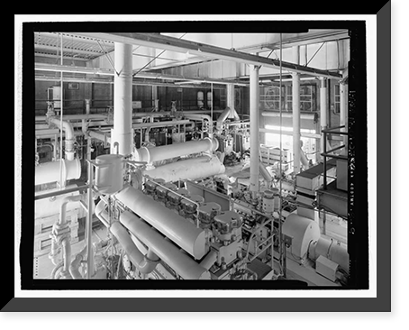 Historic Framed Print, March Air Force Base, Strategic Air Command, Utility Building, 5220 Riverside Drive, Moreno Valley, Riverside County, CA - 9,  17-7/8" x 21-7/8"