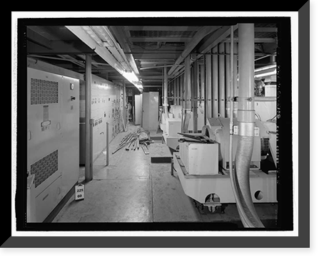 Historic Framed Print, March Air Force Base, Strategic Air Command, Utility Building, 5220 Riverside Drive, Moreno Valley, Riverside County, CA - 13,  17-7/8" x 21-7/8"