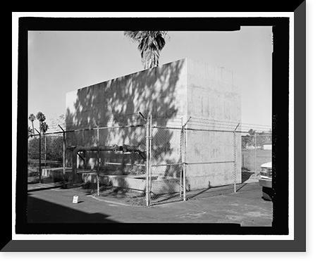 Historic Framed Print, March Air Force Base, Strategic Air Command, Cooling Tower, 5220 Riverside Drive, Moreno Valley, Riverside County, CA,  17-7/8" x 21-7/8"