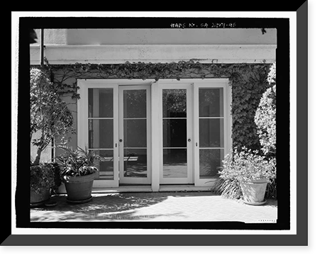 Historic Framed Print, Morris Landau House, 638 North Faring Road, Los Angeles, Los Angeles County, CA - 45,  17-7/8" x 21-7/8"