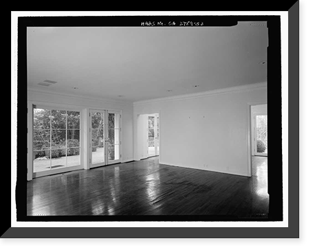 Historic Framed Print, Morris Landau House, 638 North Faring Road, Los Angeles, Los Angeles County, CA - 53,  17-7/8" x 21-7/8"