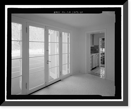 Historic Framed Print, Morris Landau House, 638 North Faring Road, Los Angeles, Los Angeles County, CA - 60,  17-7/8" x 21-7/8"