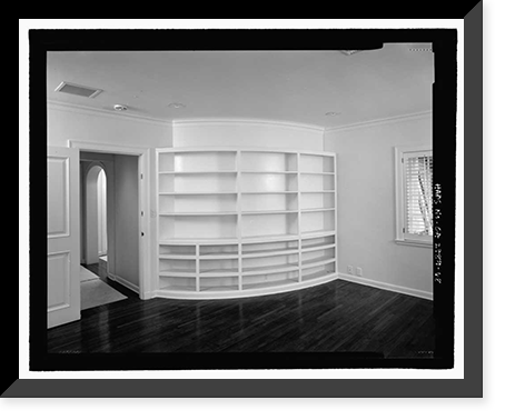 Historic Framed Print, Morris Landau House, 638 North Faring Road, Los Angeles, Los Angeles County, CA - 68,  17-7/8" x 21-7/8"