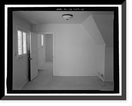 Historic Framed Print, Morris Landau House, 638 North Faring Road, Los Angeles, Los Angeles County, CA - 71,  17-7/8" x 21-7/8"