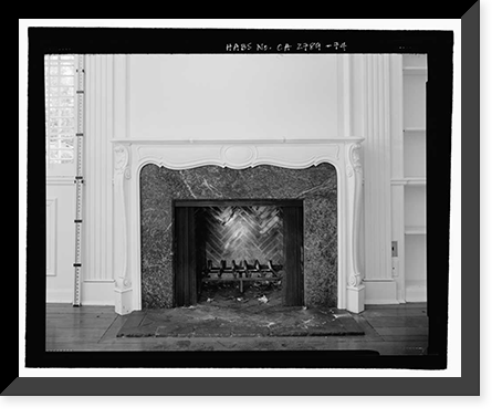 Historic Framed Print, Morris Landau House, 638 North Faring Road, Los Angeles, Los Angeles County, CA - 74,  17-7/8" x 21-7/8"