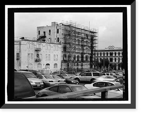 Historic Framed Print, Brunswig Annex, 502 New High Street & 111 Republic Street, Los Angeles, Los Angeles County, CA,  17-7/8" x 21-7/8"