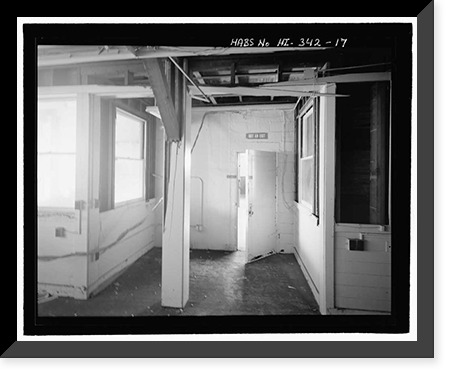 U.S. Naval Base, Pearl Harbor, Administration Office Annex. Southeast Extension, Avenue E between Seventh & Eighth Streets, Pearl Harbor, Honolulu County, HI - 13, Vintage Print