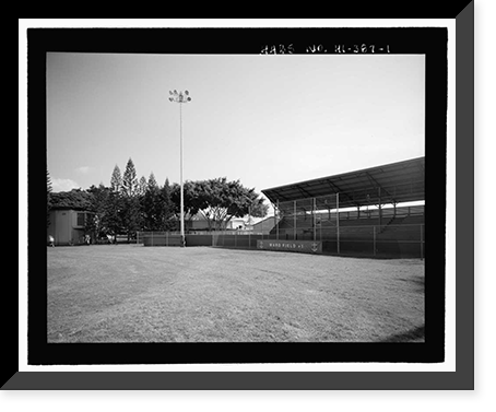 Historic Framed Print, U.S. Naval Base, Pearl Harbor, Recreational Facilities, Various locations throughout base, Pearl Harbor, Honolulu County, HI,  17-7/8" x 21-7/8"
