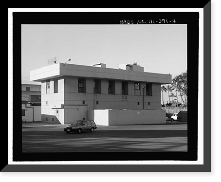 Historic Framed Print, U.S. Naval Base, Pearl Harbor, Bombproof Facilities, Various locations throughout base, Pearl Harbor, Honolulu County, HI - 4,  17-7/8" x 21-7/8"