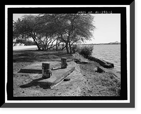Historic Framed Print, U.S. Naval Base, Pearl Harbor, Pearl City Peninsula, Pearl Harbor, Honolulu County, HI - 6,  17-7/8" x 21-7/8"