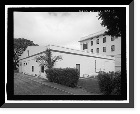 Historic Framed Print, U.S. Naval Base, Pearl Harbor, Bakery, South Avenue, Pearl Harbor, Honolulu County, HI - 3,  17-7/8" x 21-7/8"