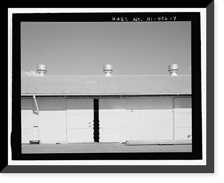 Historic Framed Print, U.S. Naval Base, Pearl Harbor, Storehouse for Defense Battalion Type, Between Port Royal Street & Fuller Way, Pearl Harbor, Honolulu County, HI - 7,  17-7/8" x 21-7/8"