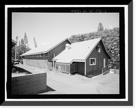 Historic Framed Print, Honolua Store & Warehouse, 502 Office Street, Kapalua, Maui County, HI - 6,  17-7/8" x 21-7/8"