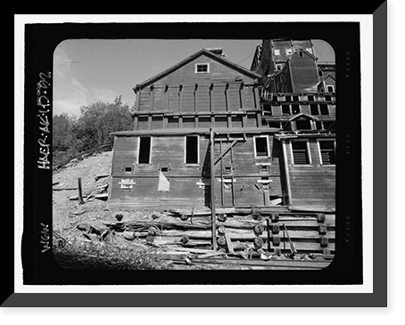 Historic Framed Print, Kennecott Copper Corporation, Concentration Mill, On Copper River & Northwestern Railroad, Kennicott, Valdez-Cordova Census Area, AK - 39,  17-7/8" x 21-7/8"